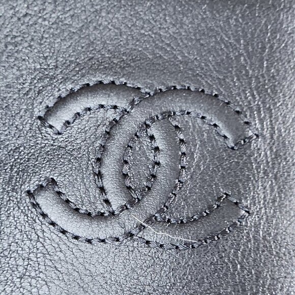 Chanel Mid-Calf Quilted Black Leather Boots, Authentic - Picture 9 of 12